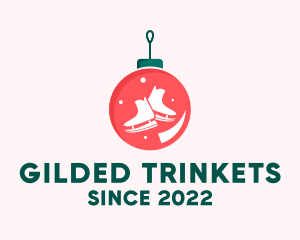 Ice Skating Ornament  logo design