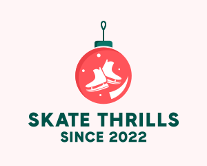 Ice Skating Ornament  logo design