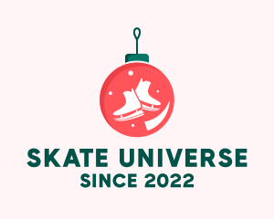 Ice Skating Ornament  logo design