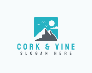 Mountain Peak Hiking logo design