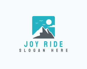 Mountain Peak Hiking logo design