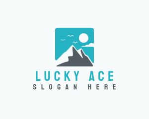 Mountain Peak Hiking logo design