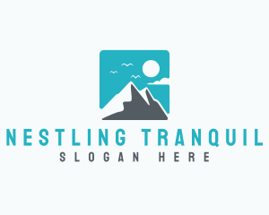 Mountain Peak Hiking logo design