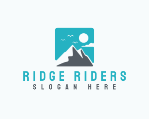 Mountain Peak Hiking logo design