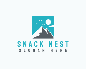 Mountain Peak Hiking logo design