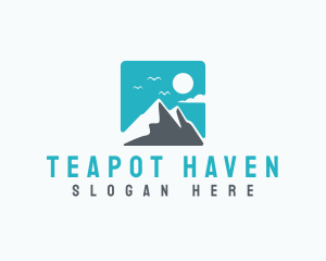 Mountain Peak Hiking logo design