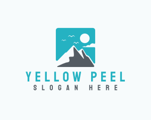 Mountain Peak Hiking logo design