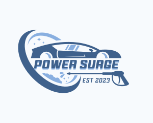 Car Power wash Cleaning logo design