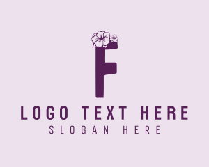 Hibiscus Spa Letter F logo