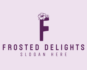 Hibiscus Spa Letter F logo design