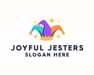 Jester Joker Hat logo design