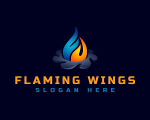 Heating Cooling Fan logo design