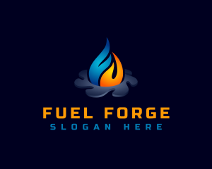 Heating Cooling Fan logo design