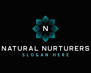 Nature Leaves Spa logo design