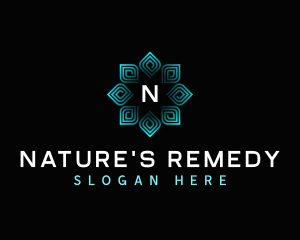 Nature Leaves Spa logo design