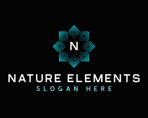 Nature Leaves Spa logo design