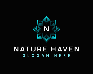 Nature Leaves Spa logo design