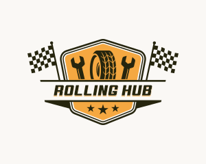 Racing Tire Automotive logo design