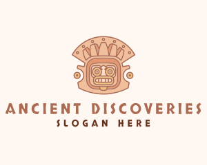 Ancient Aztec Mask logo design