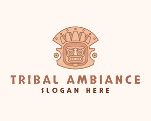 Ancient Aztec Mask logo design