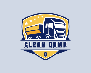 Dump Truck Transport logo design