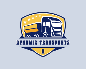 Dump Truck Transport logo design