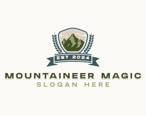 Mountain Trekking Adventure  logo design