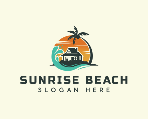 Summer Beach Resort Villa logo design