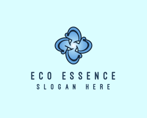 Floral Eco Spa logo design