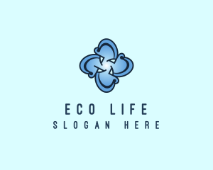 Floral Eco Spa logo design