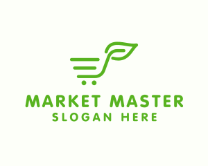 Leaf Market Cart logo design