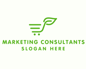 Leaf Market Cart logo design