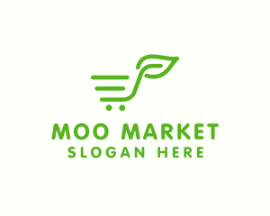 Leaf Market Cart logo design