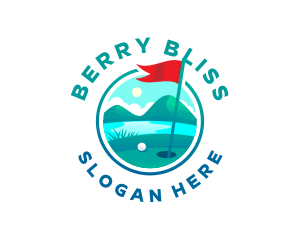 Golf Course Flag logo design