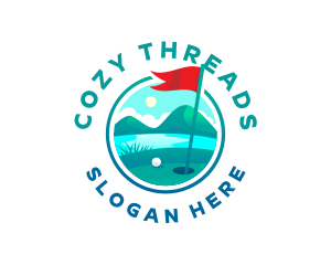 Golf Course Flag logo design