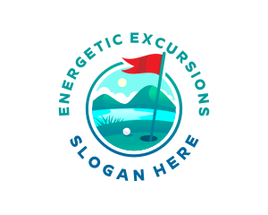 Golf Course Flag logo design