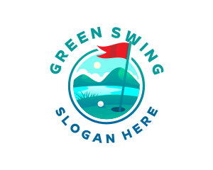 Golf Course Flag logo