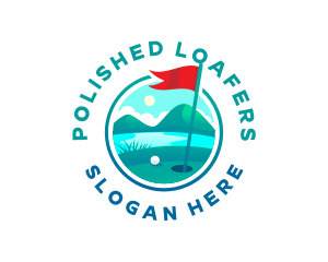 Golf Course Flag logo design