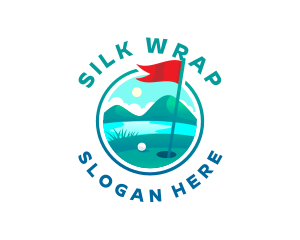 Golf Course Flag logo design