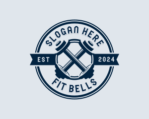 Weightlifter Workout Fitness logo design