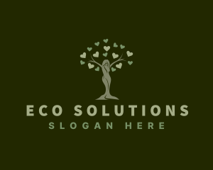 Environment Woman Tree logo