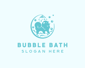 Dog Grooming Shower logo design