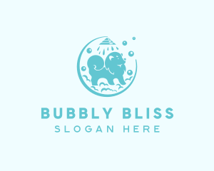 Dog Grooming Shower logo design