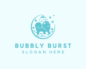 Dog Grooming Shower logo design