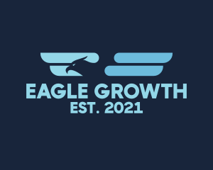 Pilot Blue Eagle logo design