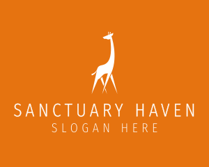 Wild Giraffe Sanctuary logo design