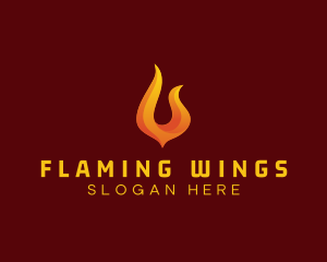 Blazing Fire Energy Fuel logo design