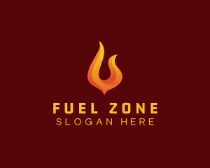 Blazing Fire Energy Fuel logo design