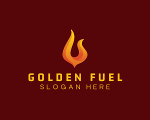 Blazing Fire Energy Fuel logo design