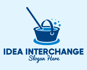 Cleaning Water Bucket  logo design